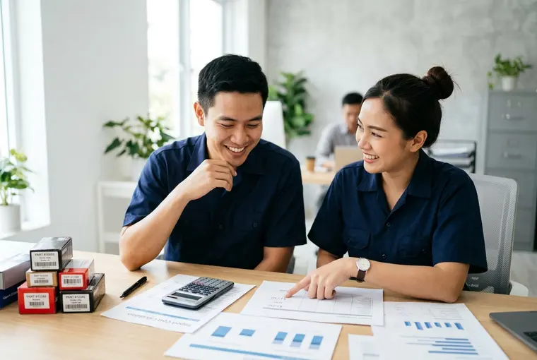 ตัวอย่างสมมติ คำนวณต้นทุนนำเข้าอะไหล่หนึ่งล็อตแบบครบทุกบรรทัด
